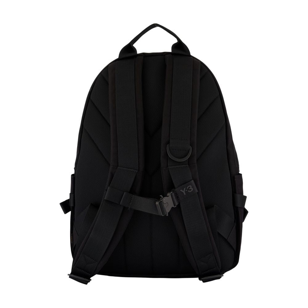 Y-3 Minimalist Black Synthetic Backpack