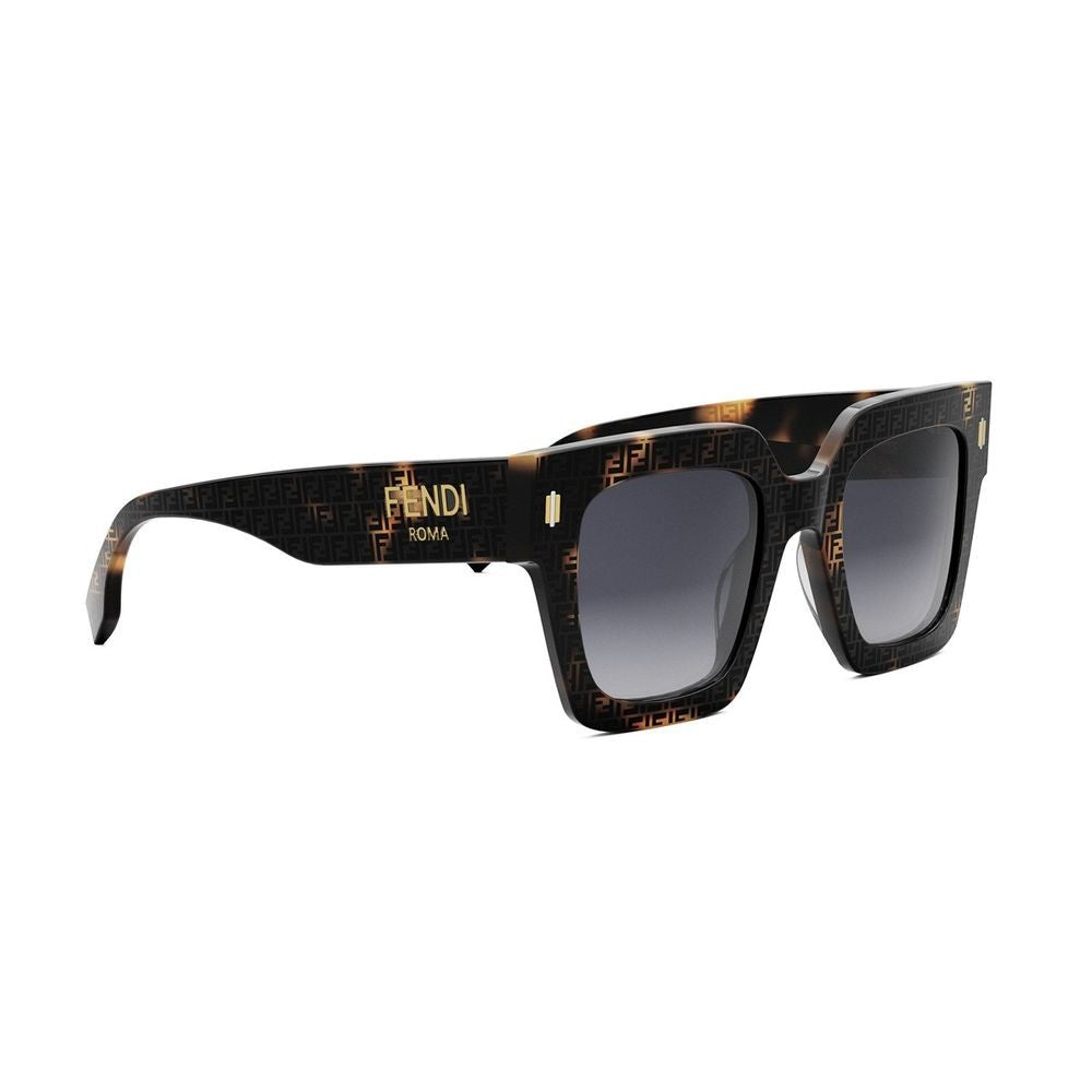 Fendi Rome Oversized Square Acetate Sunglasses
