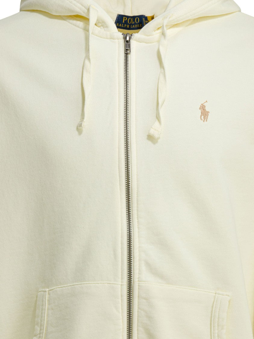 Polo Ralph Lauren Soft Cotton Zip-Up Sweatshirt With Hood And Kangaroo Pocket