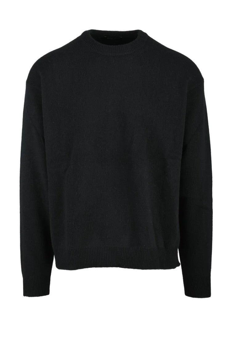 Roberto Collina Crewneck Sweater In Wool And Cashmere Blend