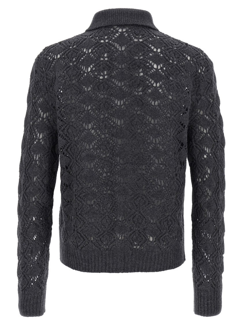 Jil Sander Openwork Wool Cardigan