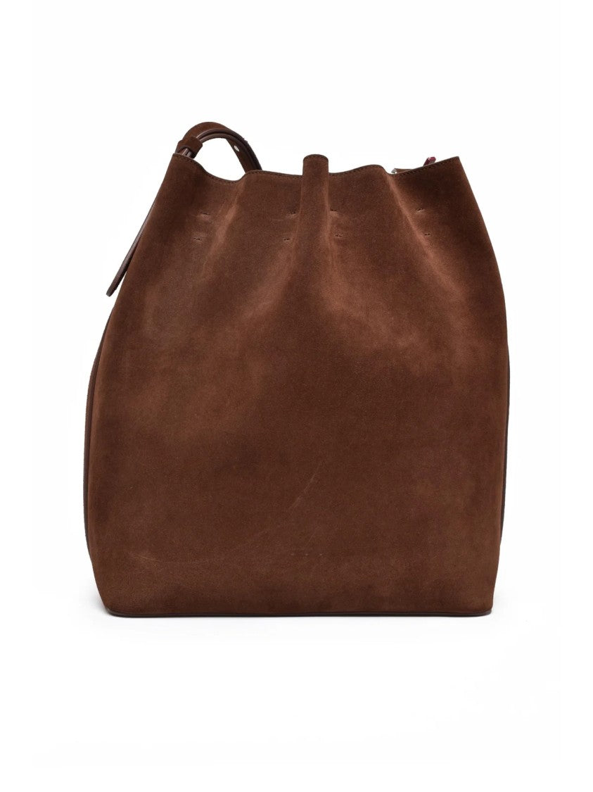 Aesther Ekme Brown Marin Supper Large Leather Shoulder Bag