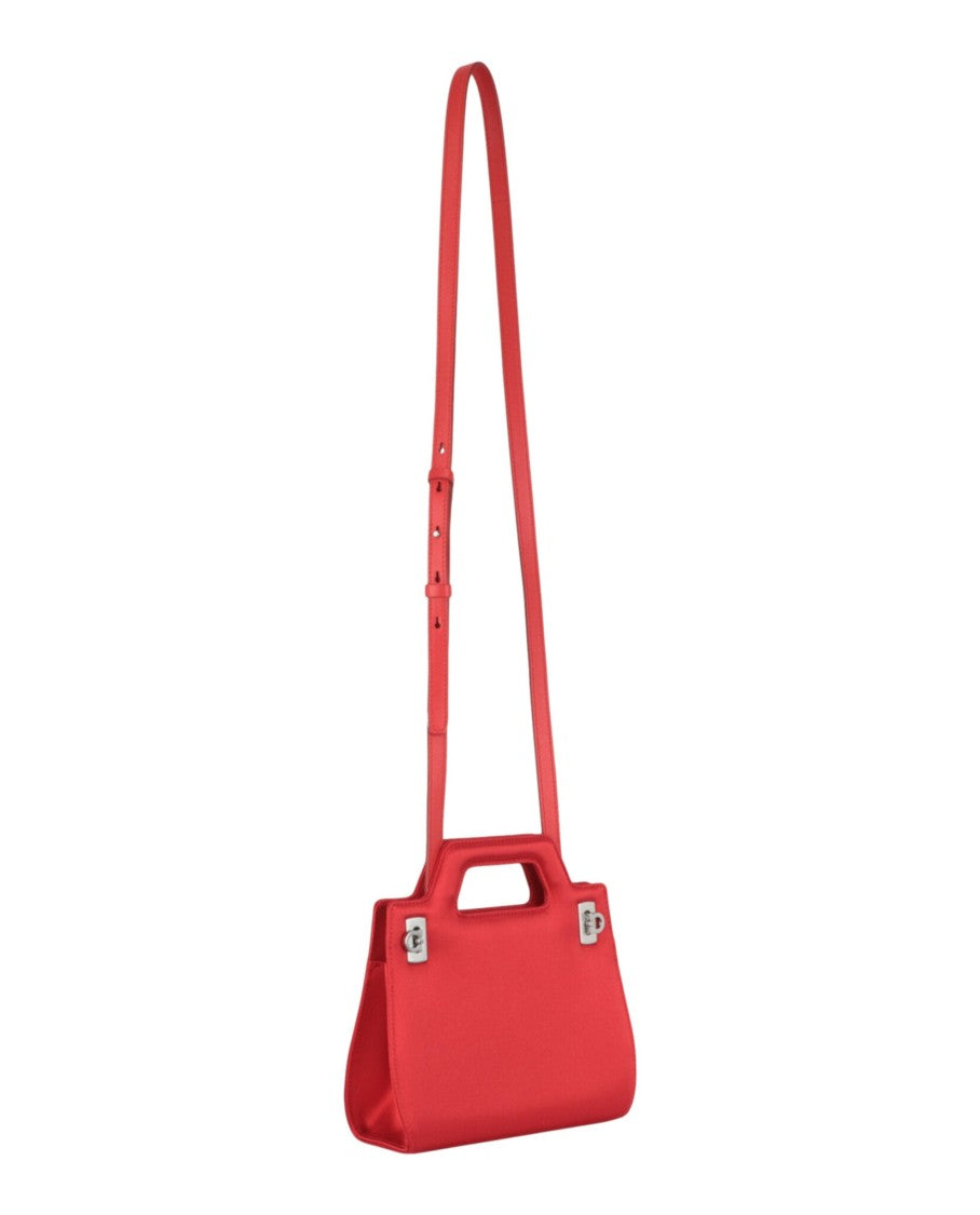 Ferragamo Mini Wanda Satin Top-Handle Bag