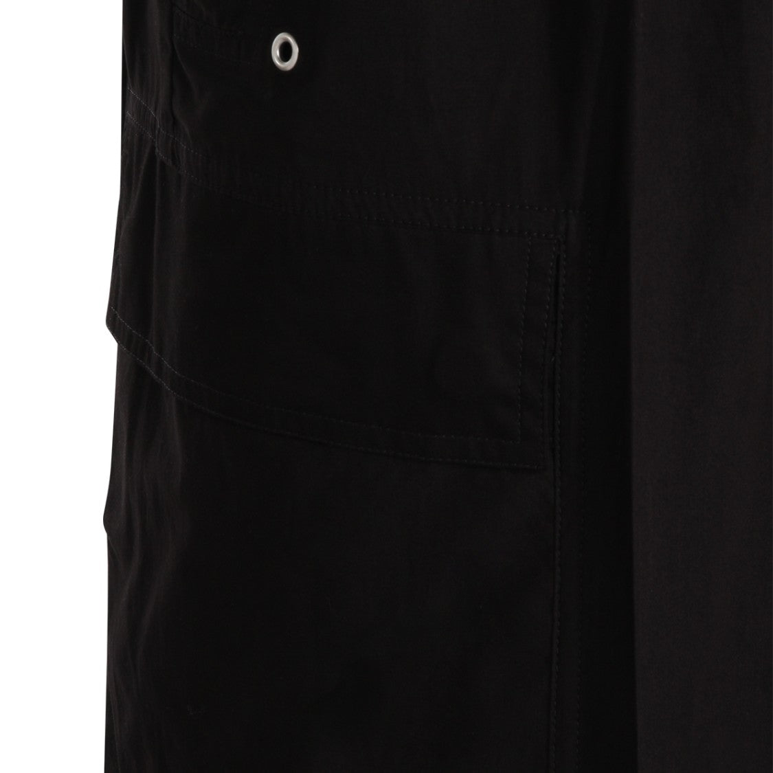Rick Owens High-Waisted Black Cotton Trousers