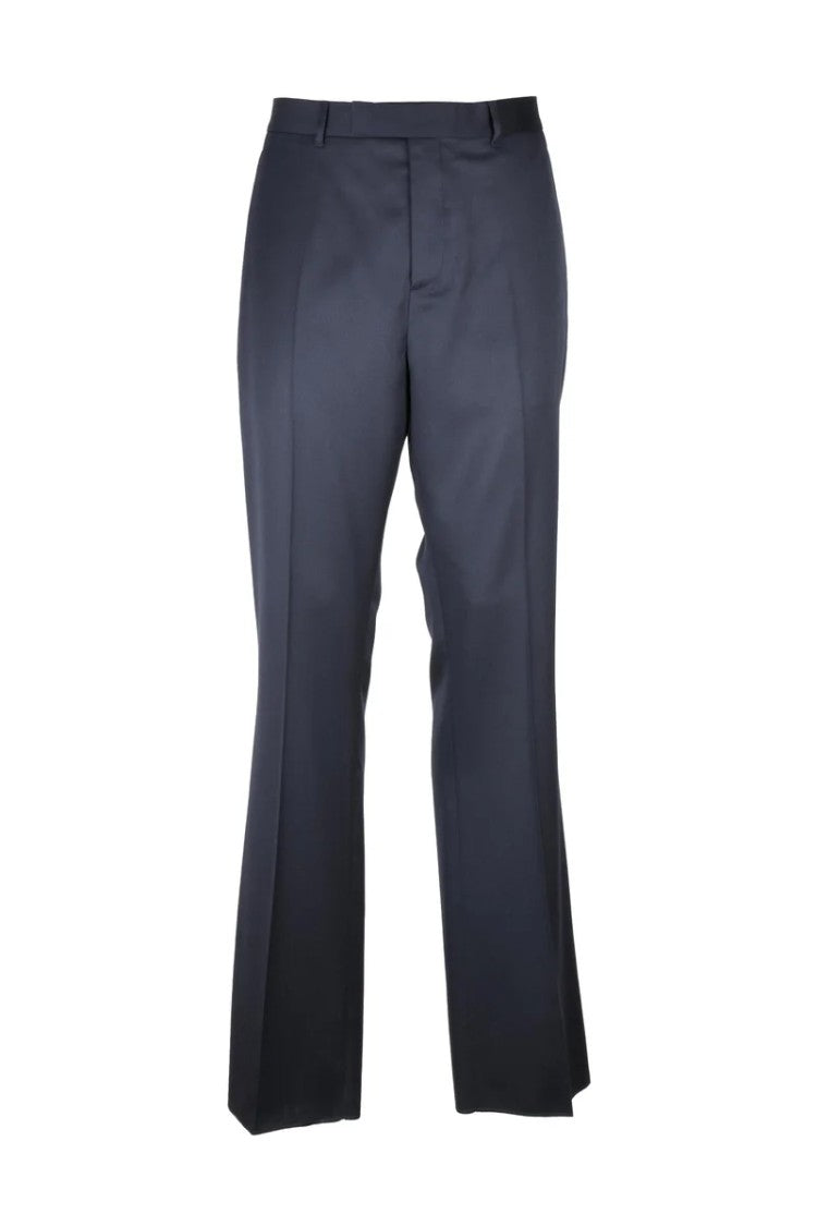 Dior Classic Virgin Wool Trousers - Blue