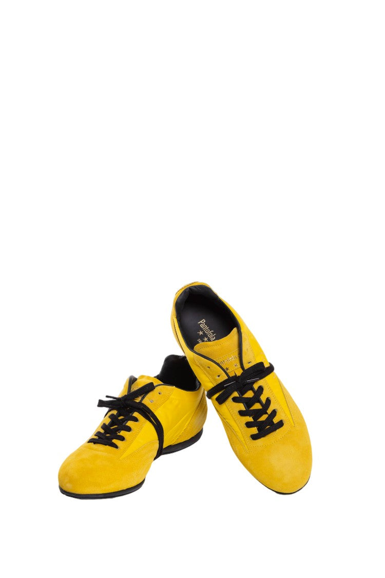 Pantofola D'oro Blue Suede Nylon Vibram Sole Sneakers