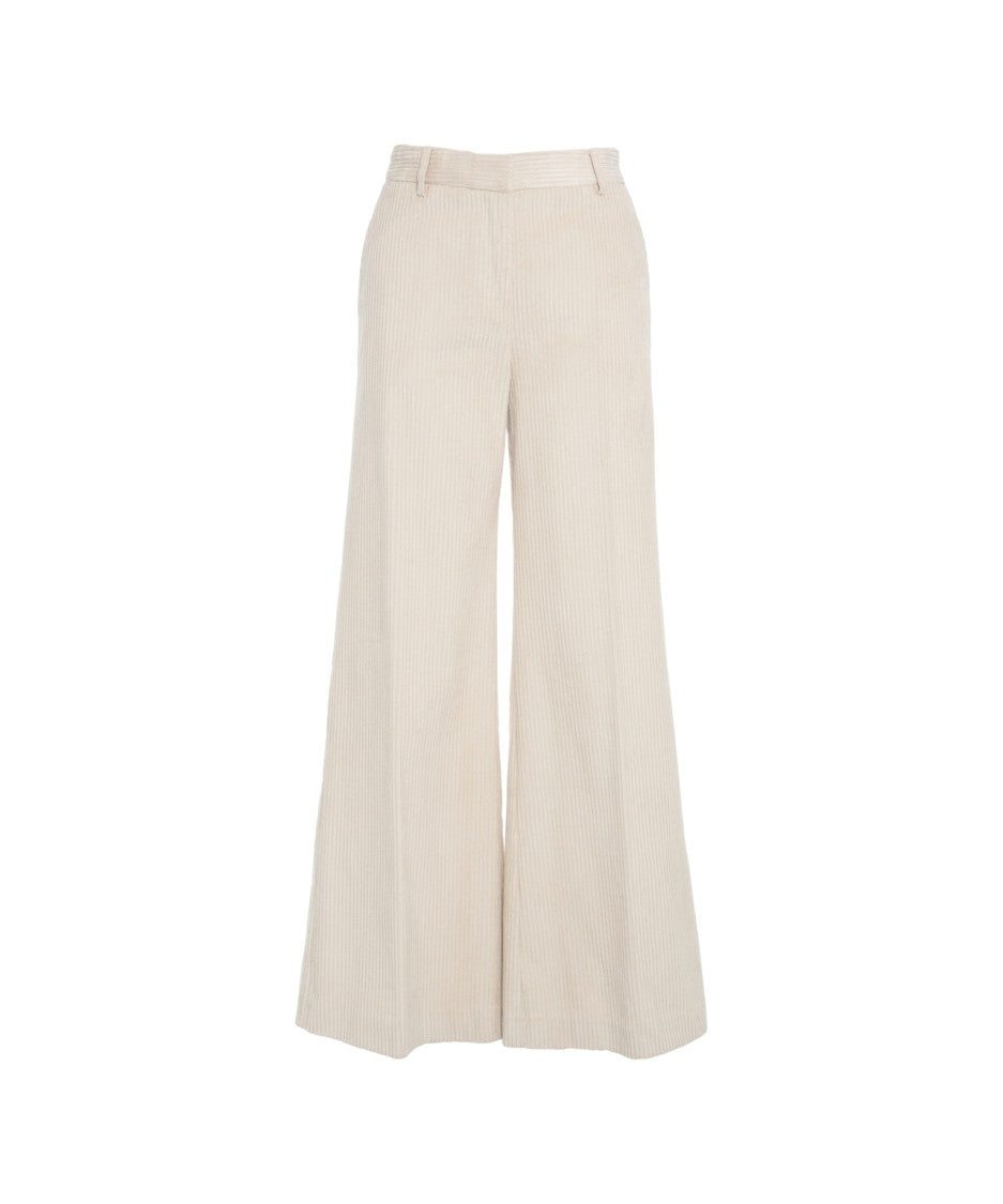 Ottod'ame High-Waisted Flared Trousers
