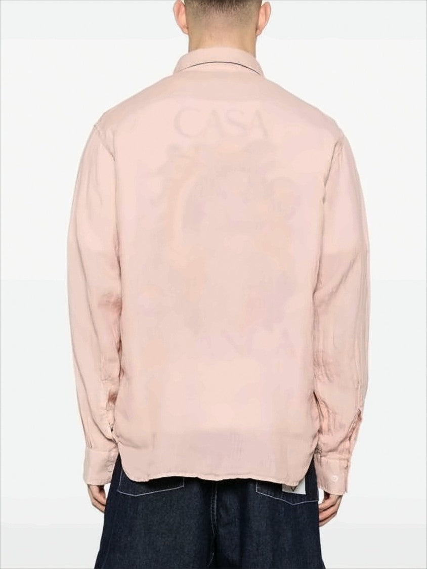 C.P. Company Long-Sleeve Linen Shirt With Classic Collar