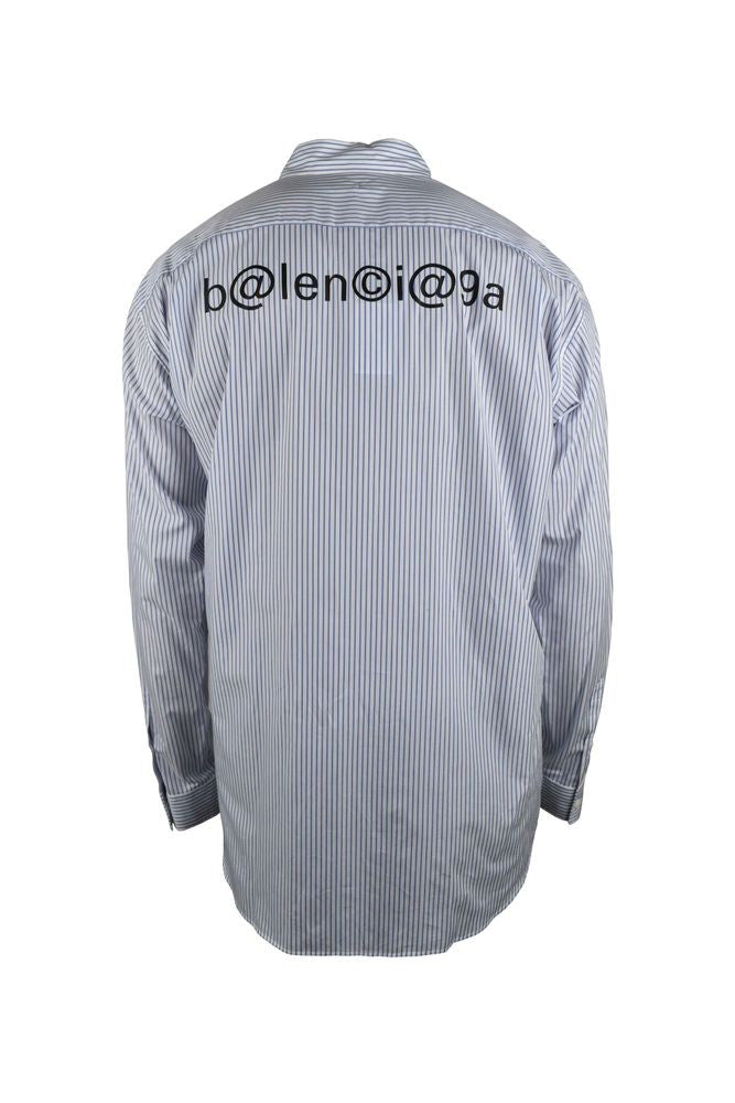 Balenciaga White Striped Cotton Shirt