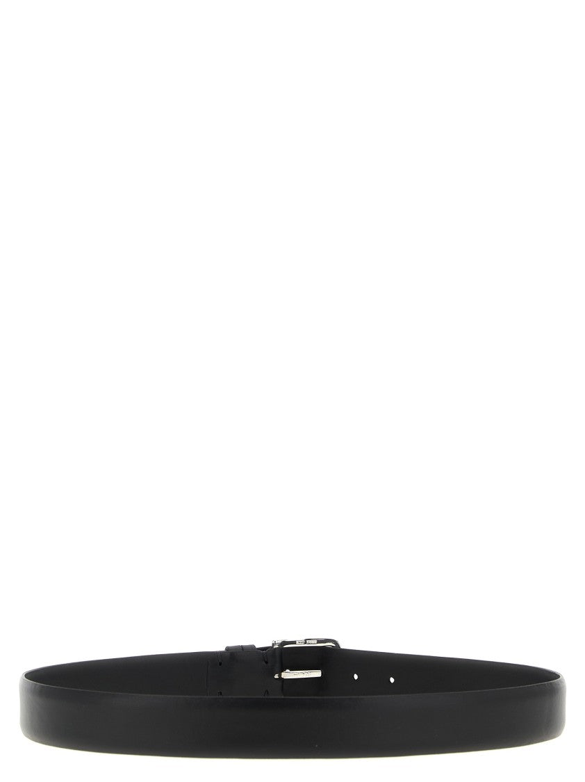 Zerbini Claudio Polished Metal Buckle Leather Belt