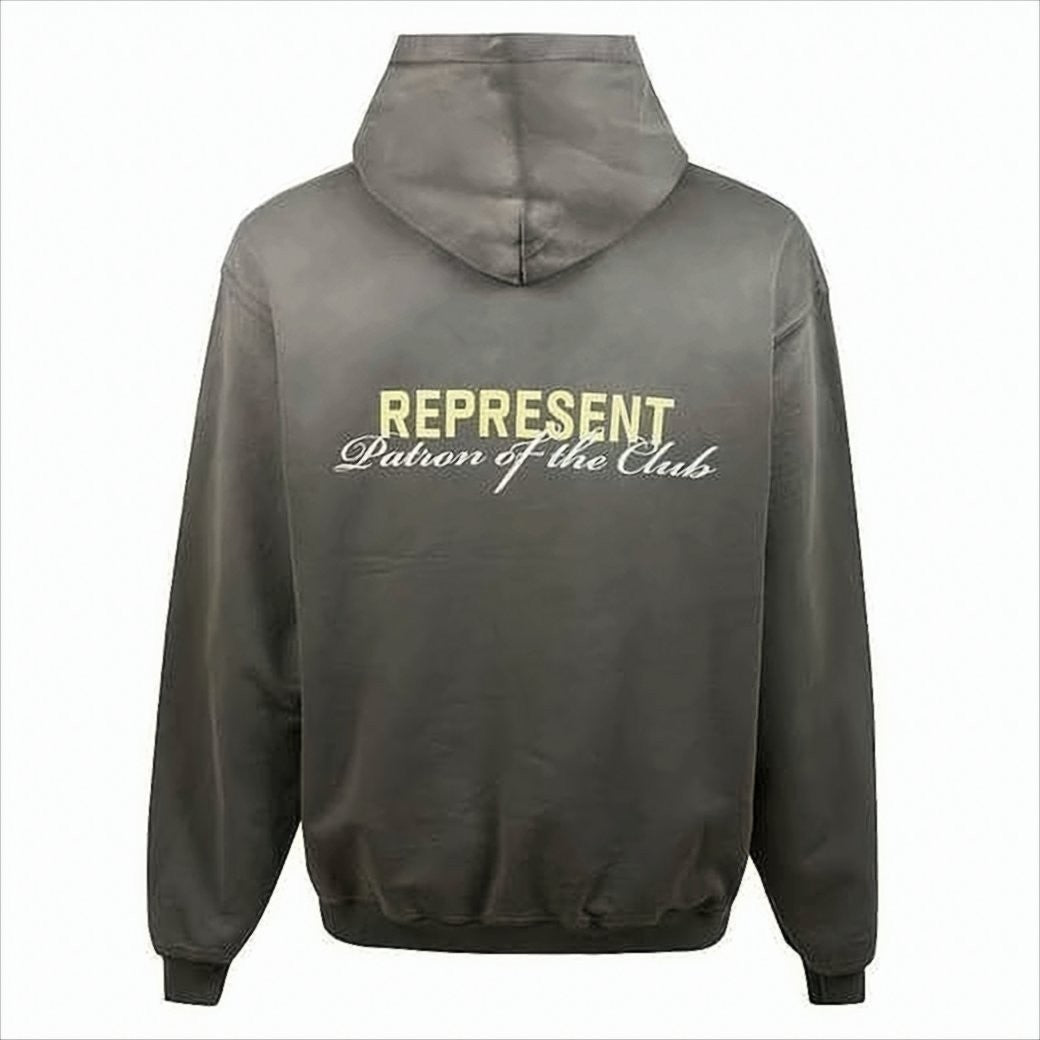 Represent Classic Club-Inspired Hoodie With Kangaroo Pocket