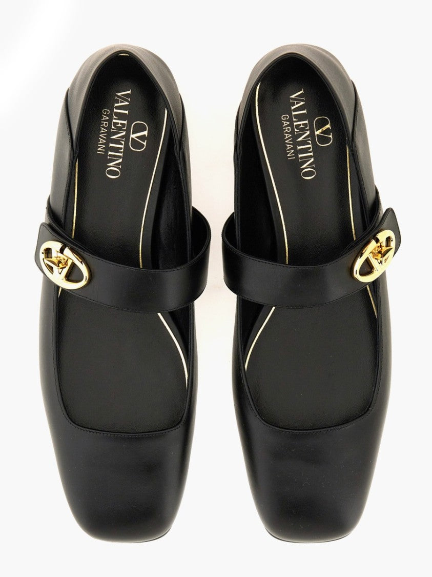 Valentino Garavani Mary-Jane Vlogo Locker Ballerina