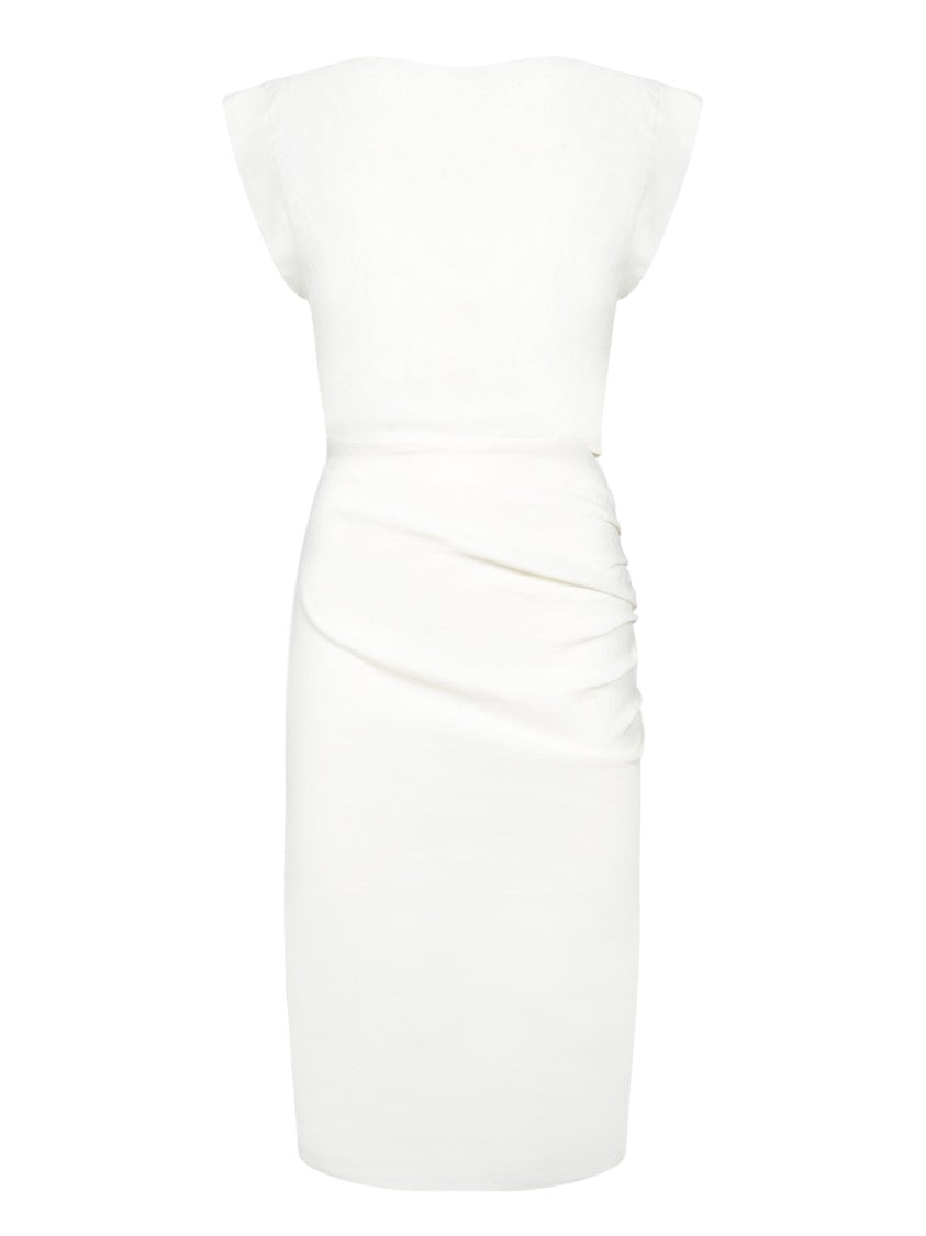 Pinko Sleeveless Grey Midi Dress