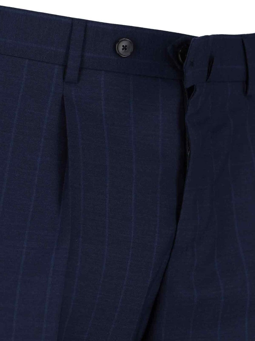Caruso Double-Breasted Suit - Navy