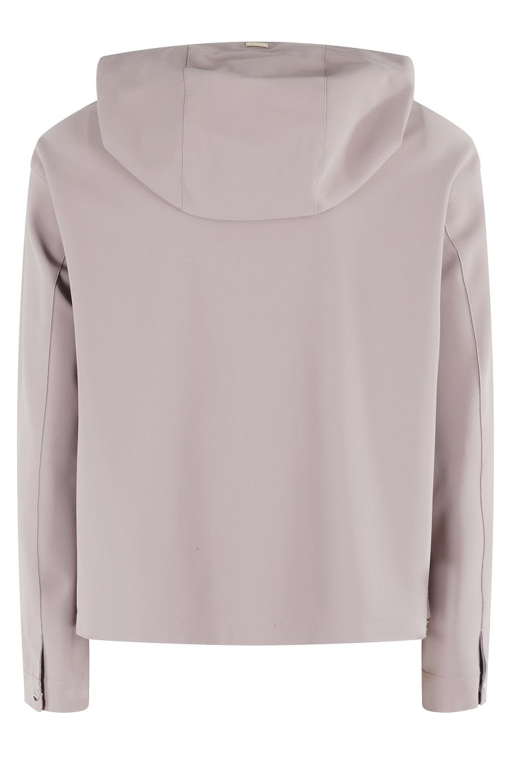 Herno Technical Stretch Jacket With Adjustable Hood