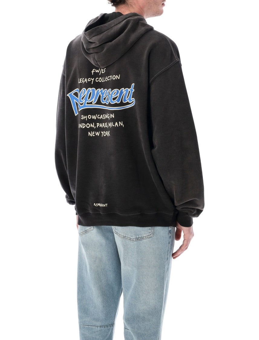 Represent Represent Showcasing Oversized Black Hoodie