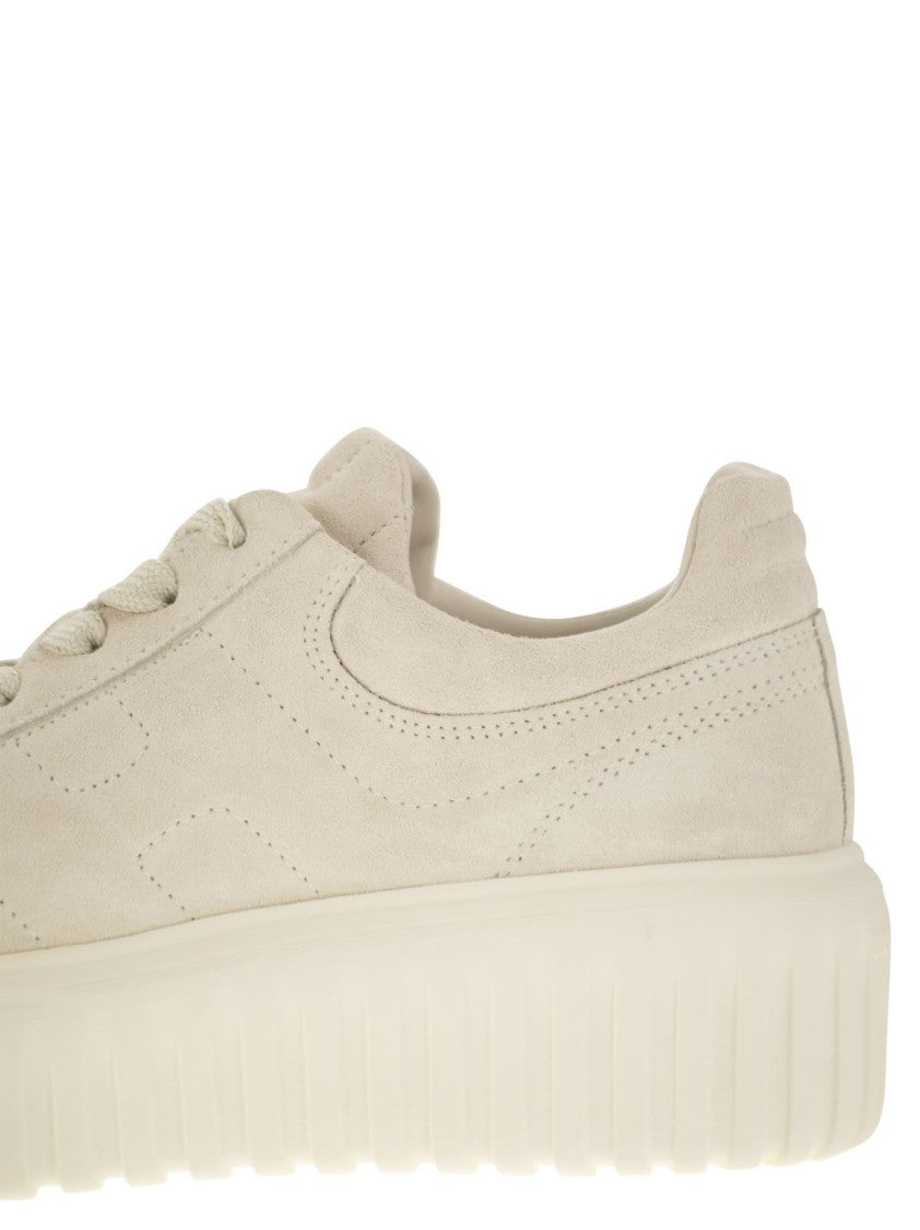 Hogan Suede H-Stripes Sneakers With Extra-Light Sole
