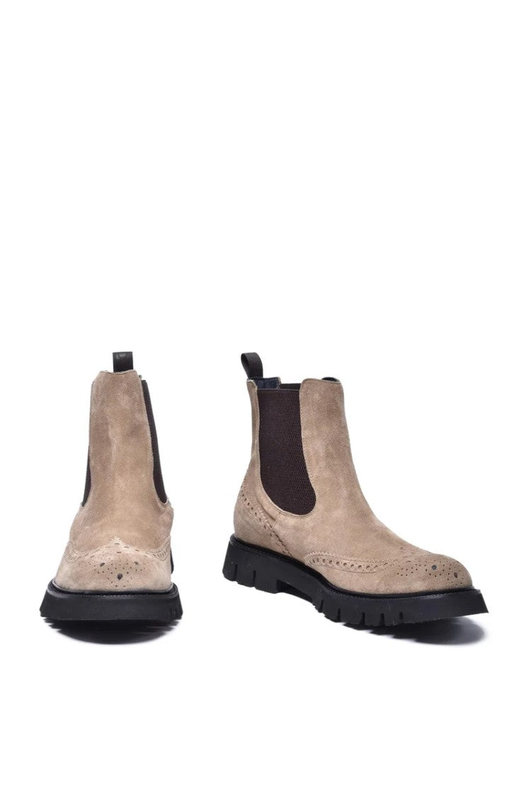 Seboy S Men's Suede Ankle Boots - Taupe