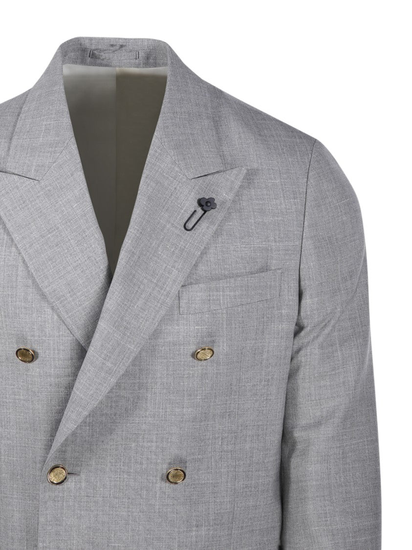Lardini Double-Breasted Tailored Blazer