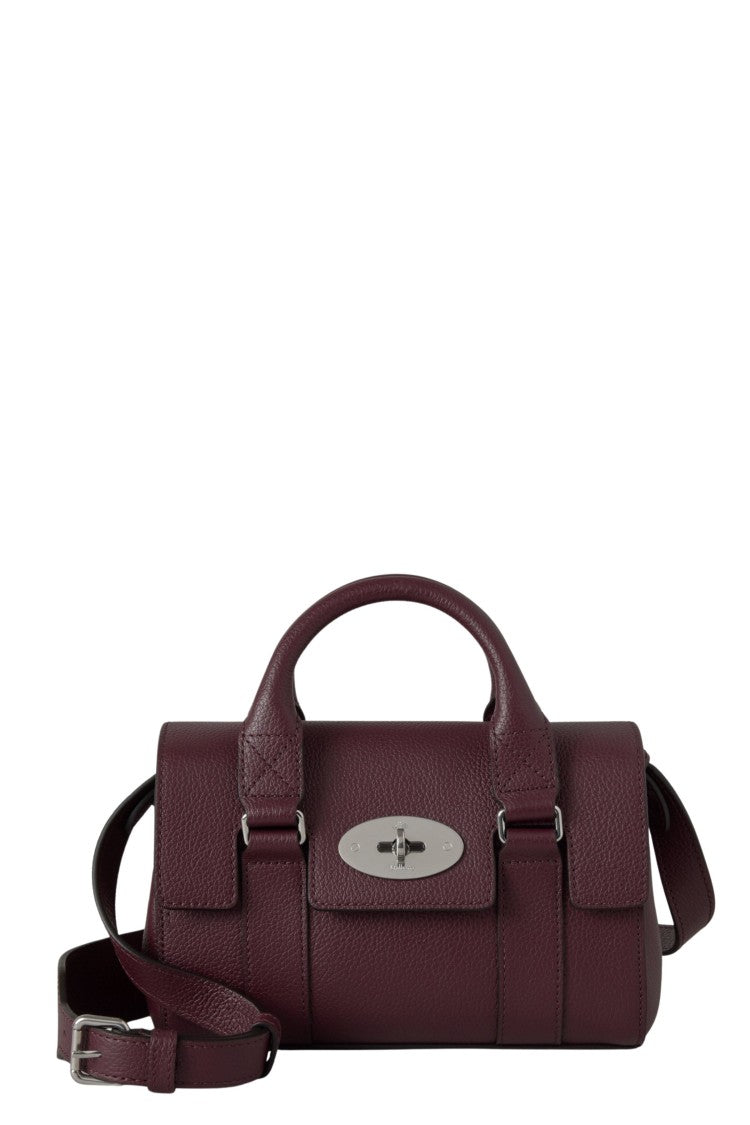 Mulberry Mini Heritage Bayswater Handbag In Black Cherry
