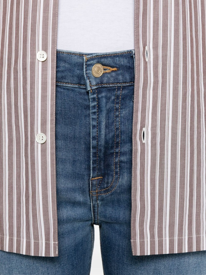 Seven Light Blue Wash Jeans With Concealed Fly