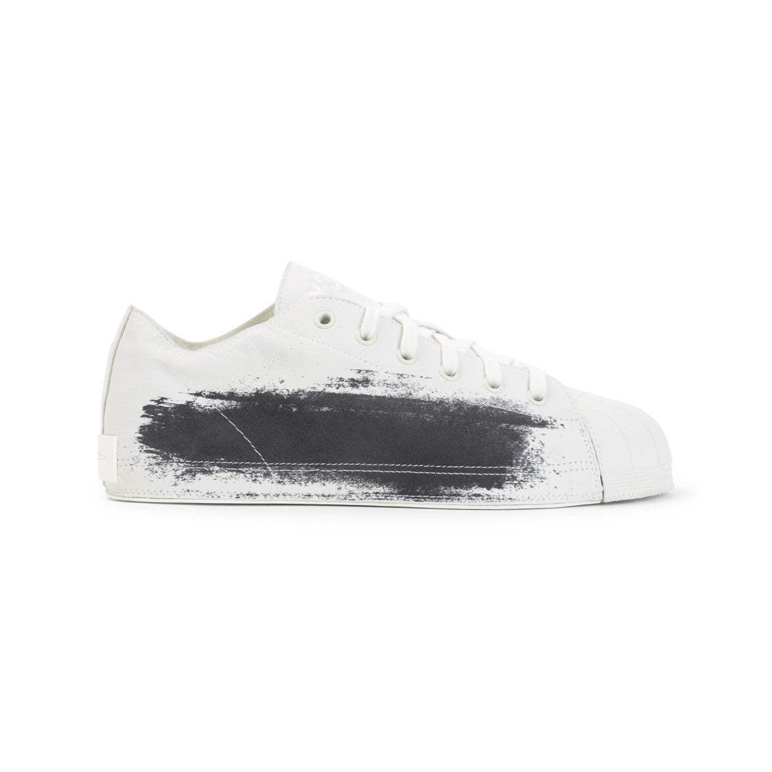 Y-3 Artistic Low-Top Sneakers With Textured Rubber Shell Toe