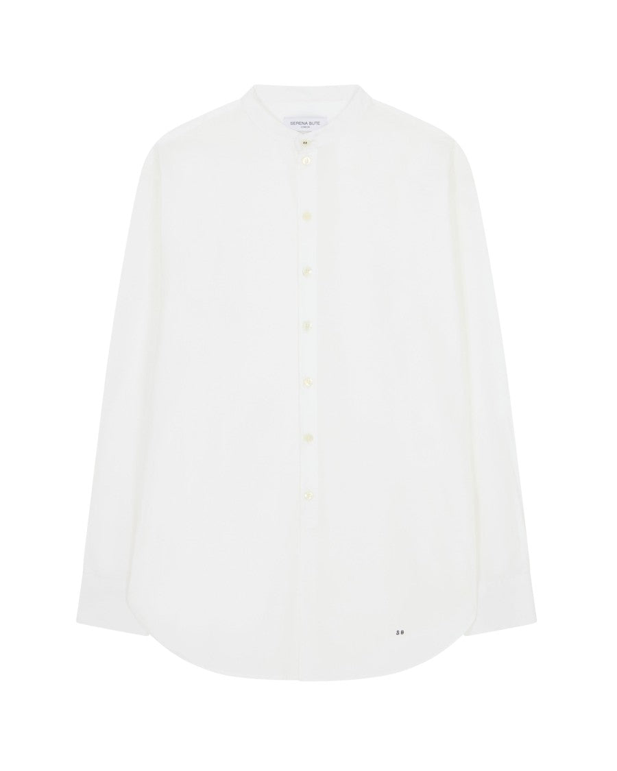 Serena Bute Oversized Shirt With Side Opening - White