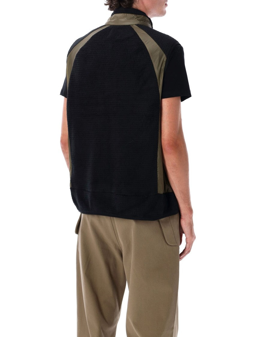 Roa Ocular Polartec High Loft Vest In Black Olive