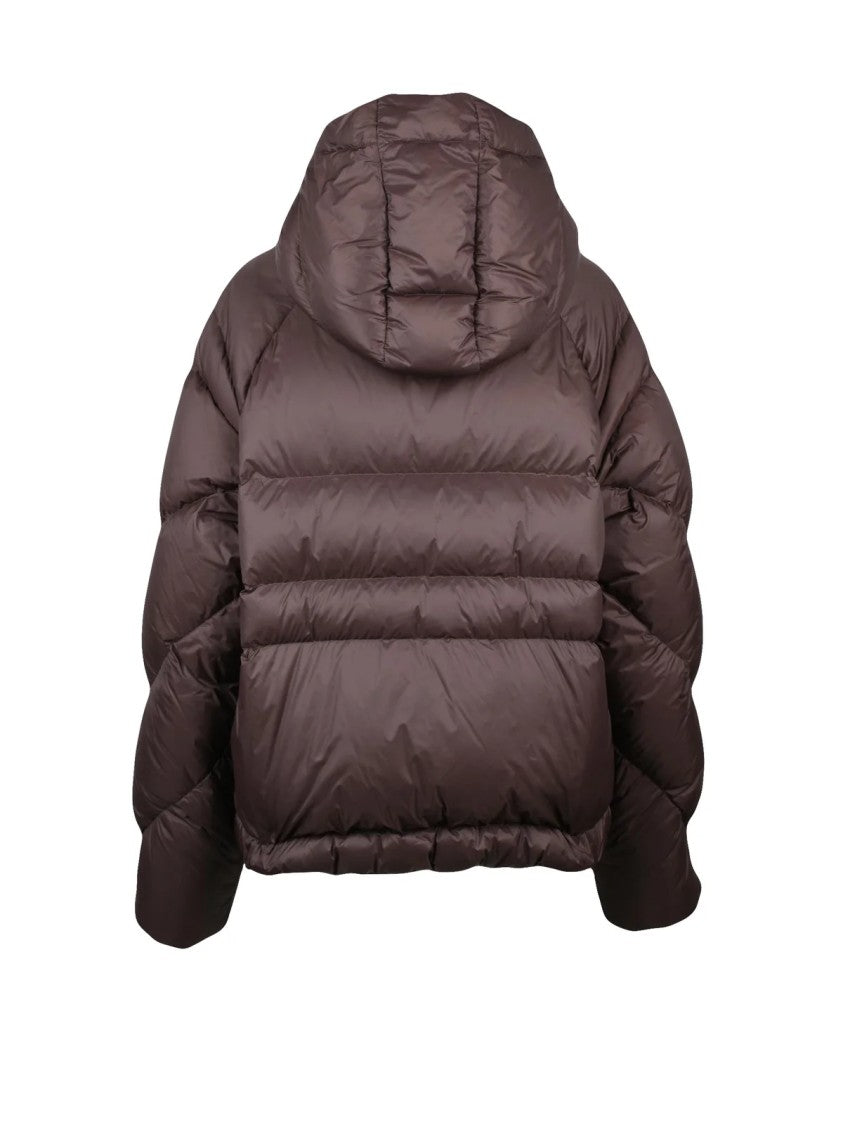Bacon Brown Polyamide Owl Down Jacket