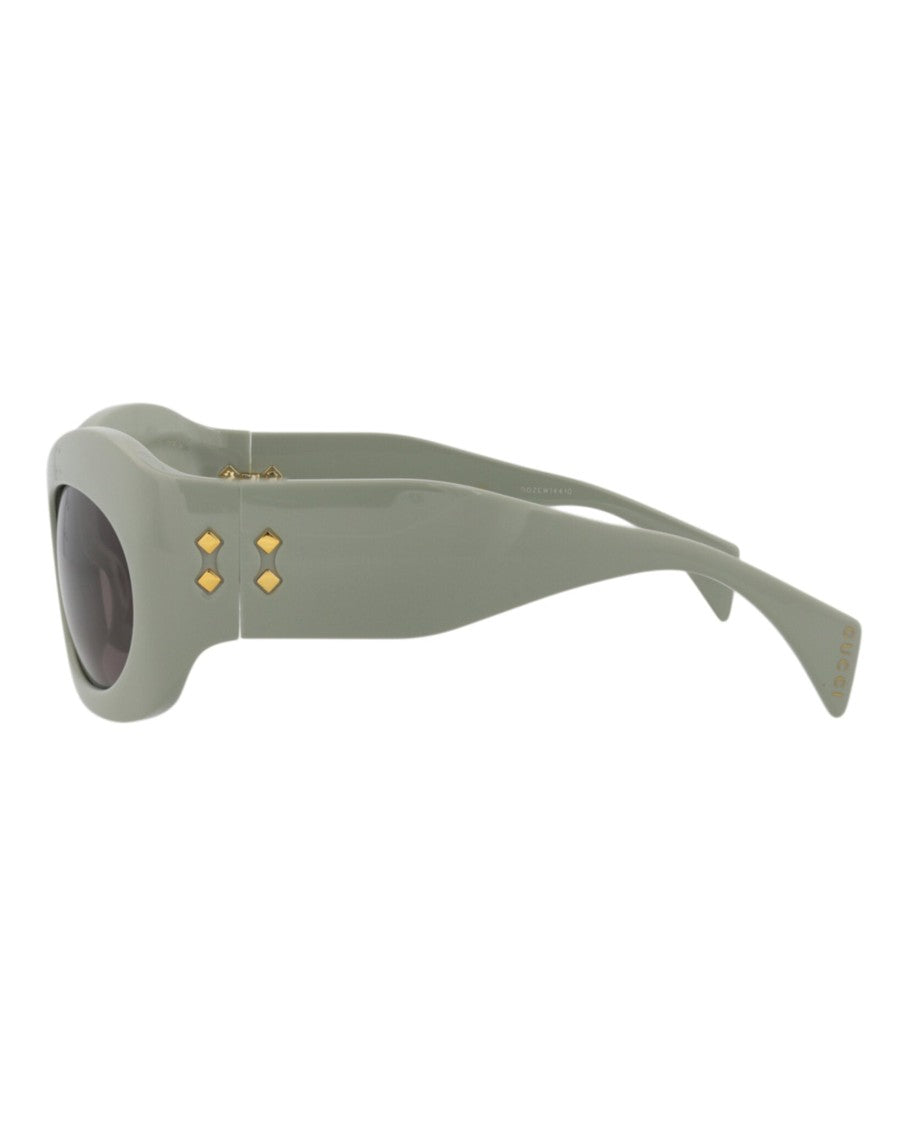 Gucci Shield-Frame Recycled Acetate Sunglasses