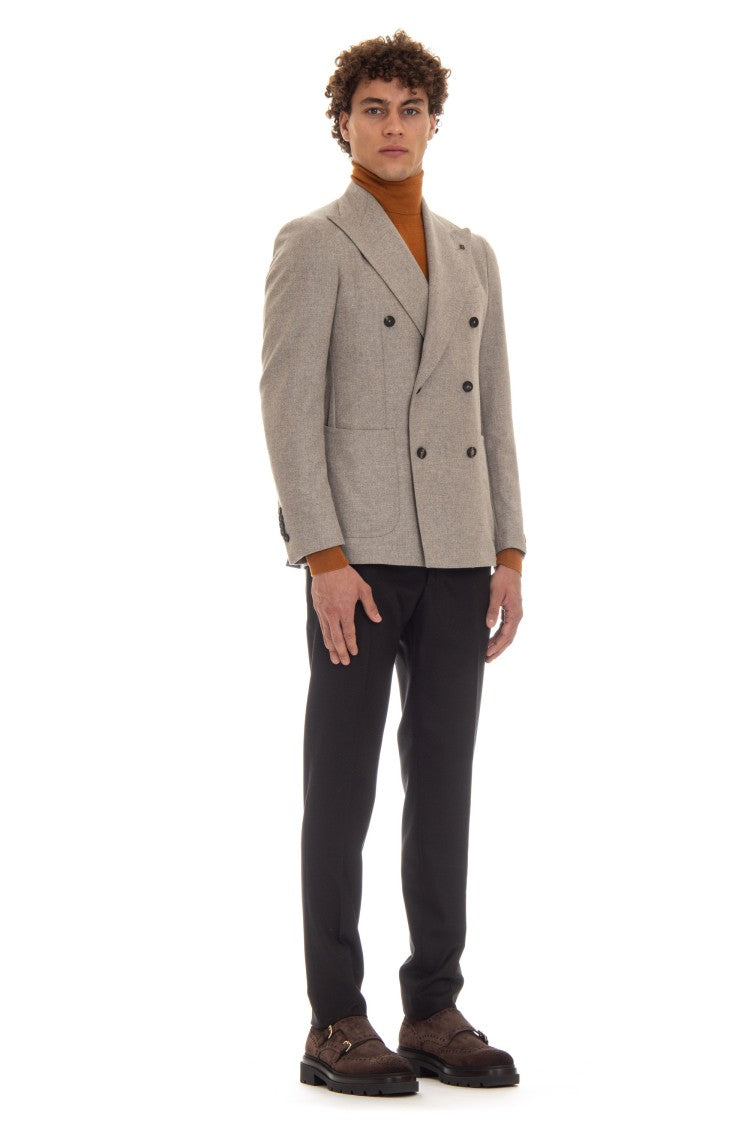 Tagliatore Double-Breasted Wool-Cashmere Pino Lerario Jacket
