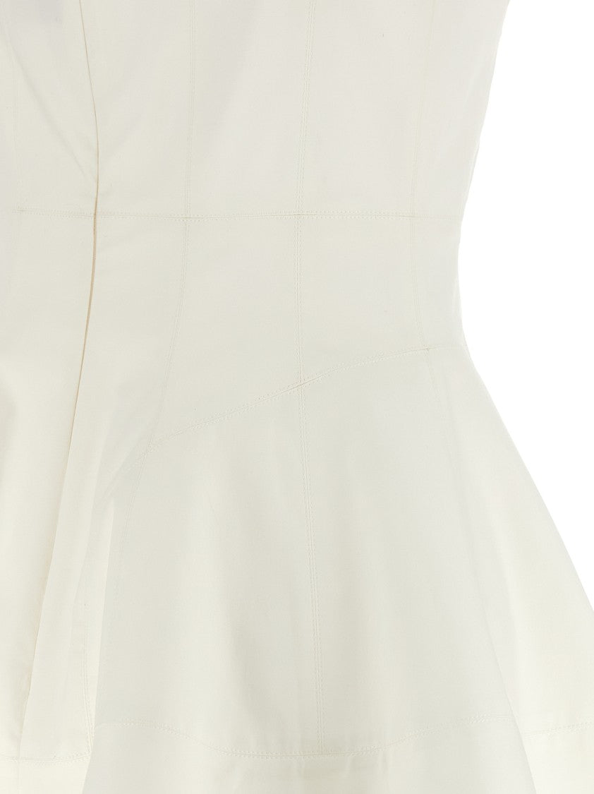 Giovanni Bedin White Poplin Mini Dress