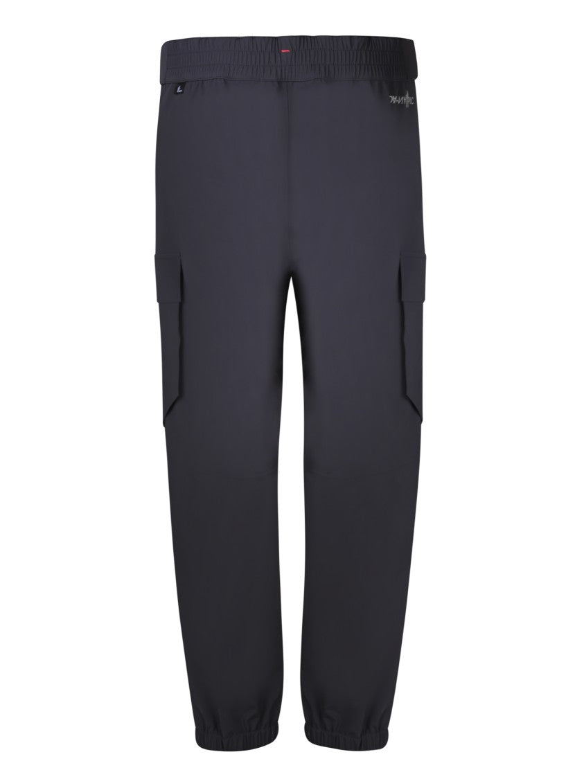 Moncler Grenoble Black Cargo Trousers With Adjustable Waist
