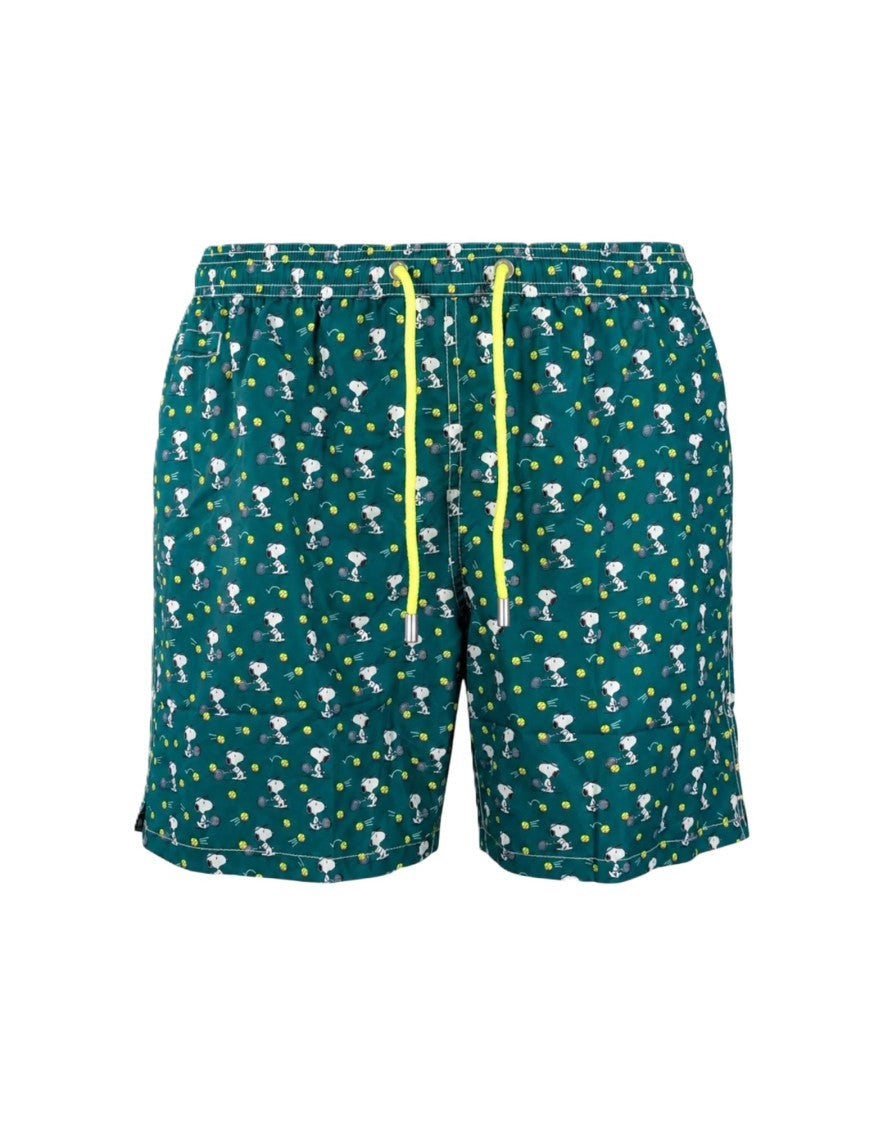 Mc2 Saint Barth Green Lighting Micro Fantasy Swim Shorts