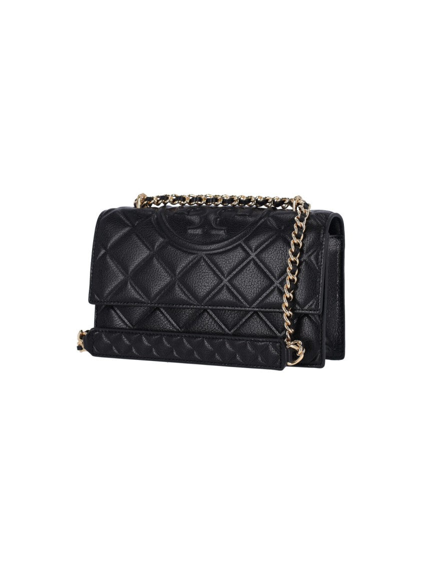 Tory Burch Small 'Fleming' Shoulder Bag – Black