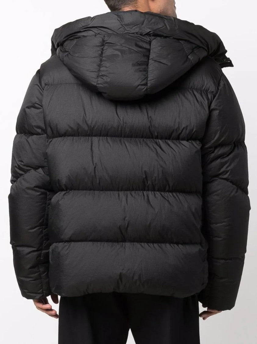 Ten C Quilted Down Jacket With High Collar