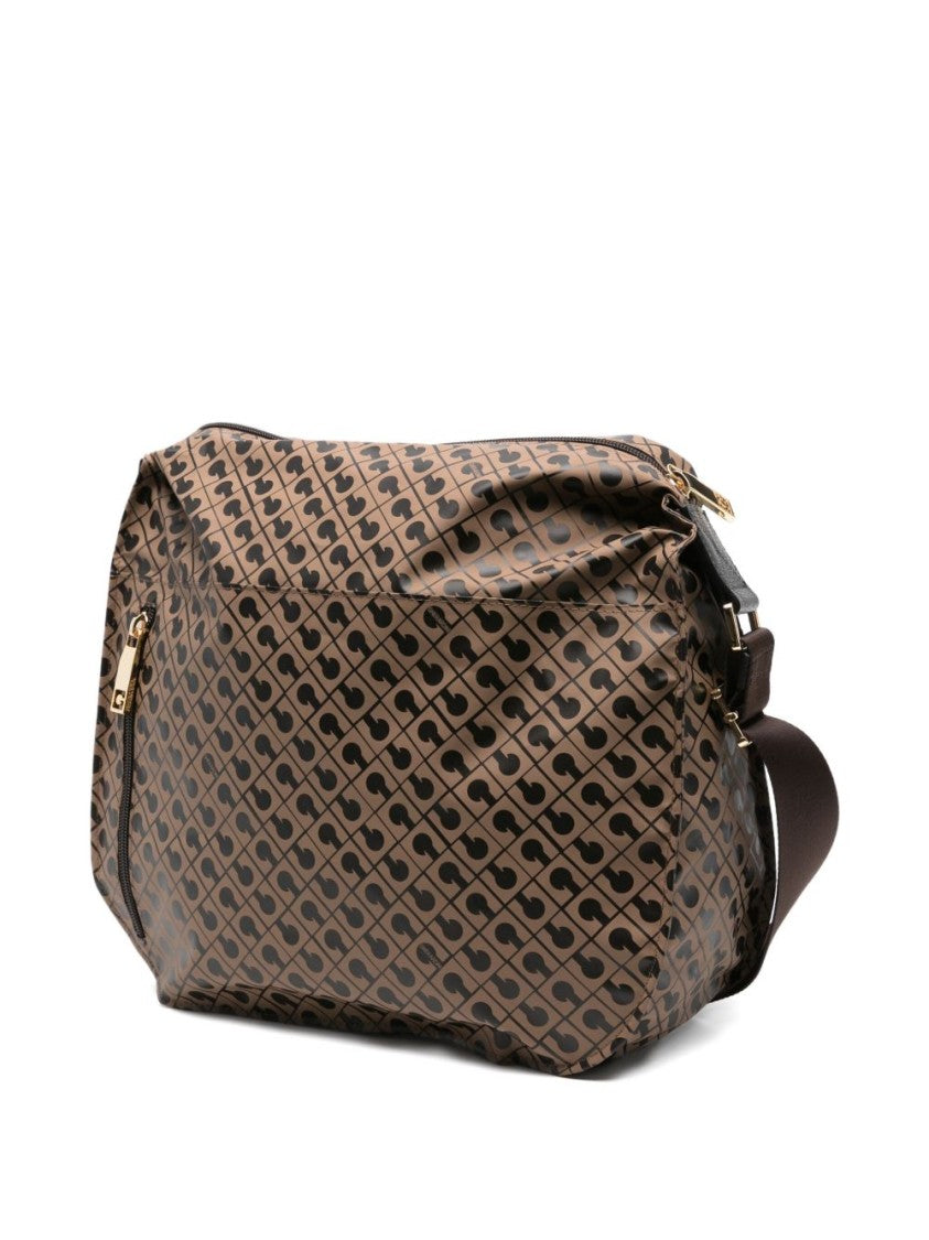 Gherardini Geometric Pattern Shoulder Bag With Adjustable Strap
