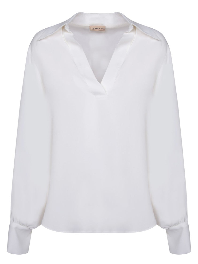 Blanca Vita Silk Blend Blouse