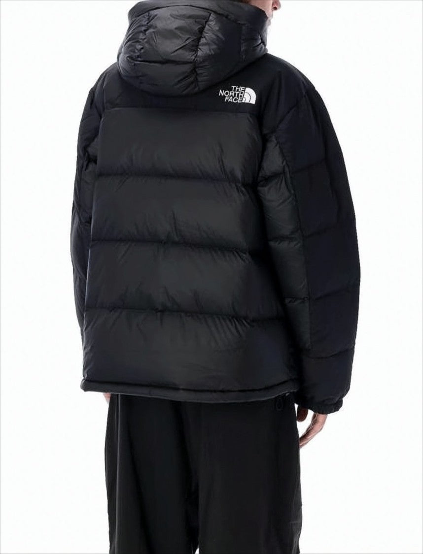 The North Face Quilted Down Jacket With Adjustable Hood And Flap Pockets