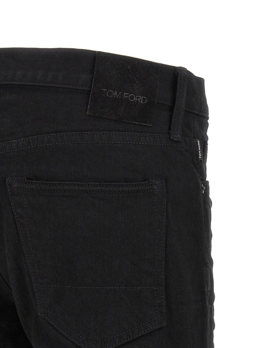 Tom Ford Garment-Dyed Selvedge Stretch Denim Jeans