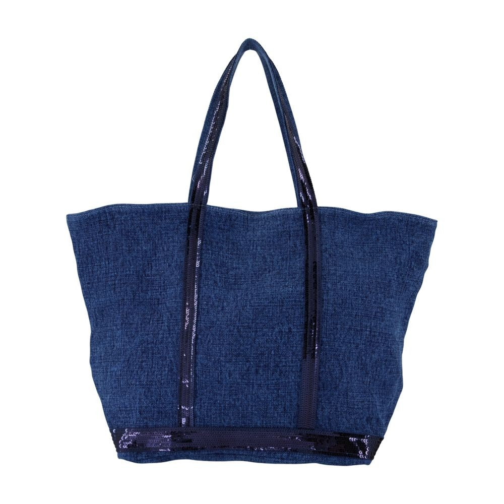 Vanessa Bruno L Zippe Shopper Bag - Linen - Blue