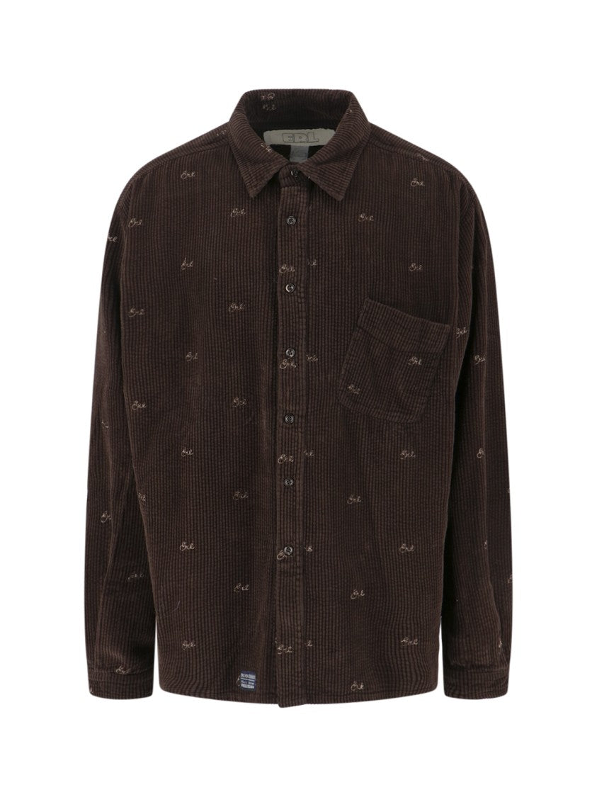 Erl Velvet Shirt – Brown