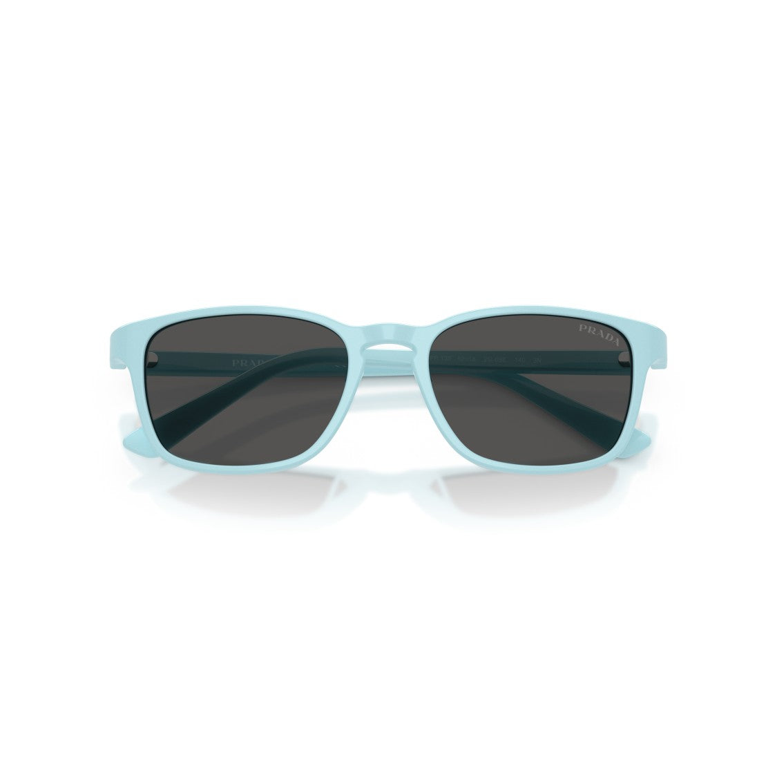 Prada 0Pr D13su Pastel Blue Rectangular Acetate Sunglasses
