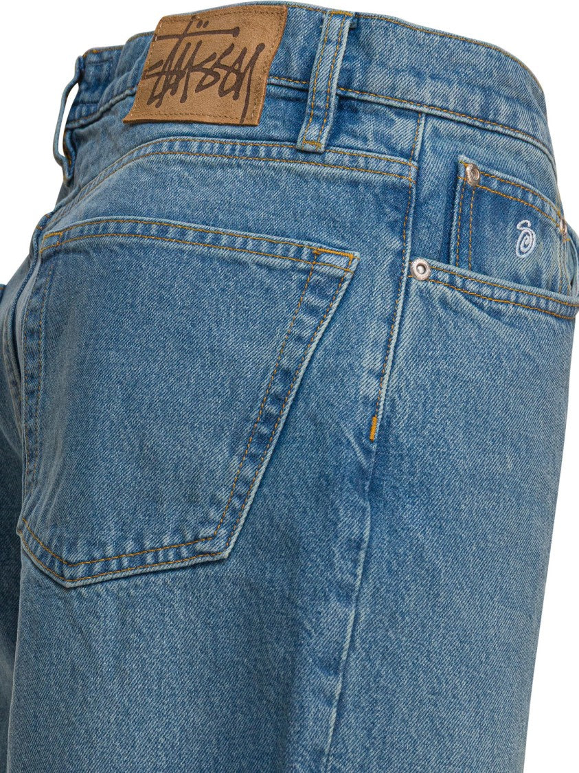 Stussy Classic Fit Medium Blue Denim Jeans