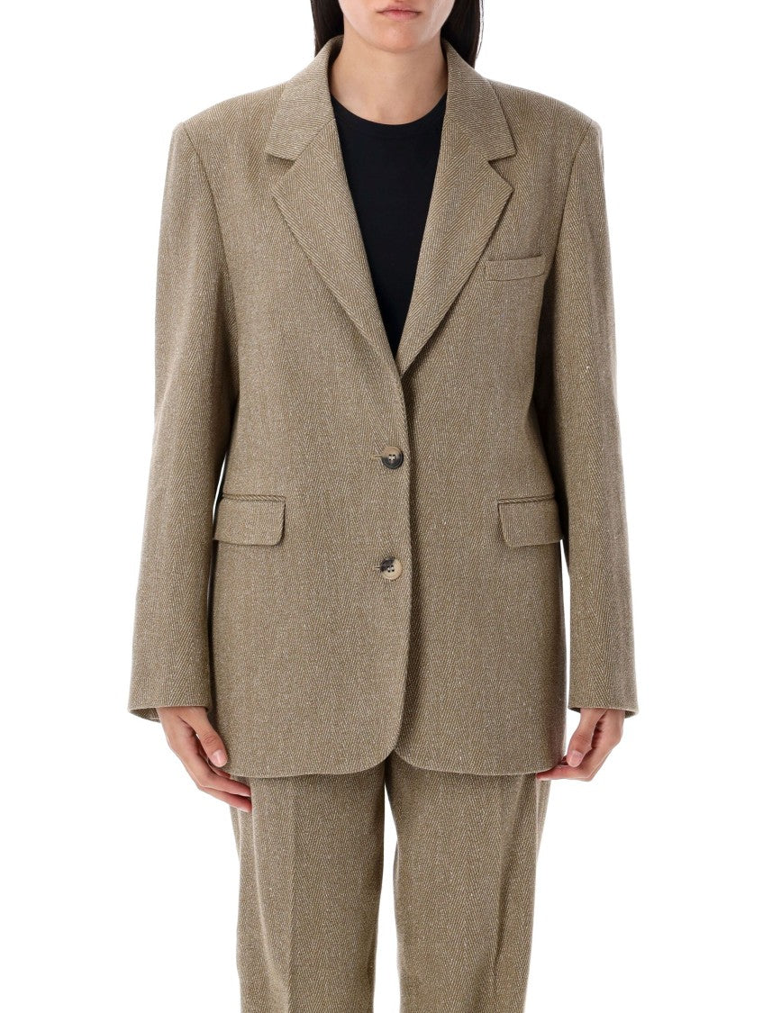 Golden Goose Oversized Blazer Harringbone Wool