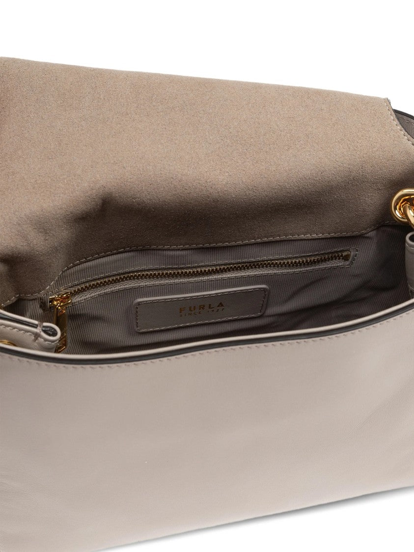 Furla Domus S Structured Smooth Leather Handbag