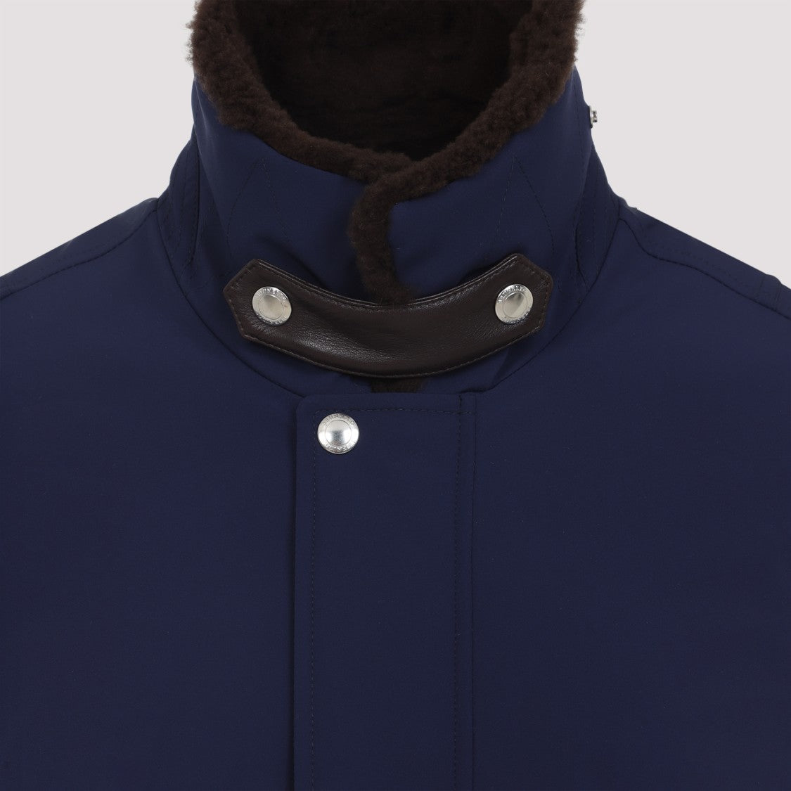 Brunello Cucinelli Blue Nylon Down Jacket
