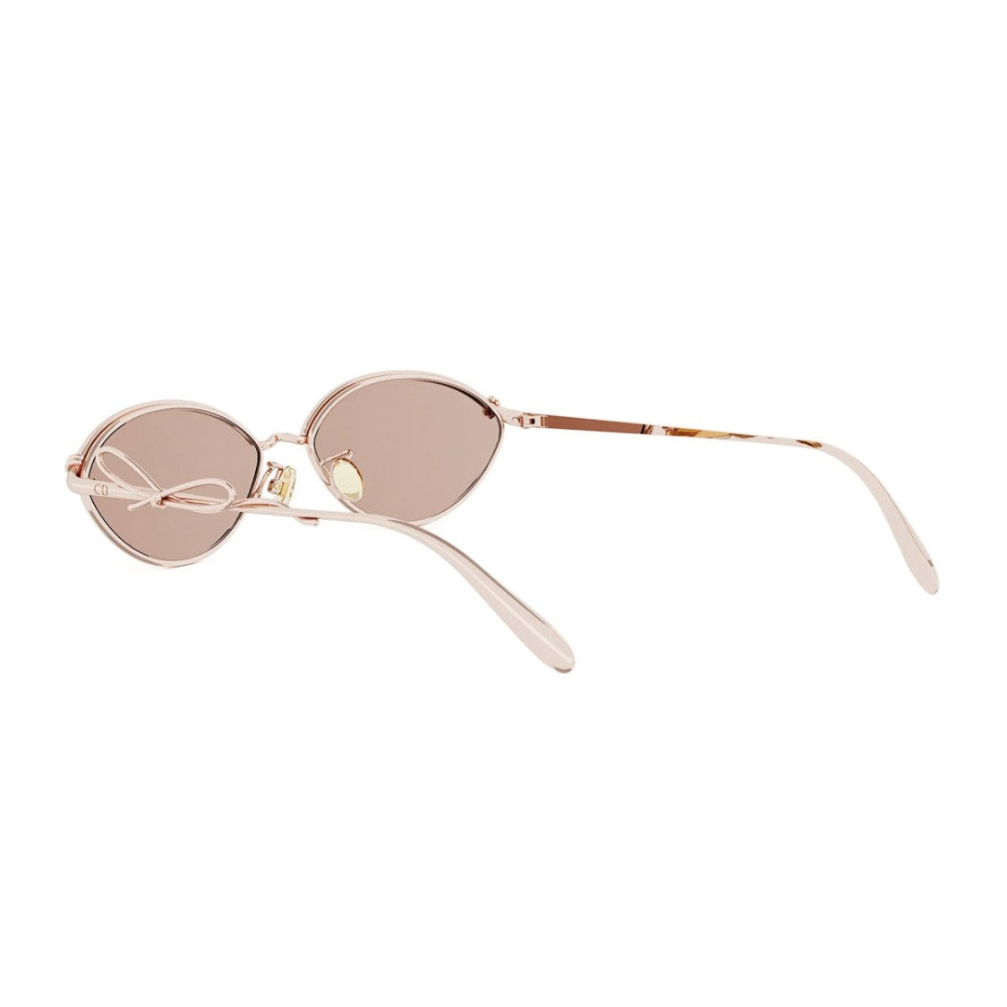 Dior Dior Bow R1u Oval Sunglasses With Delicate Metal Accents