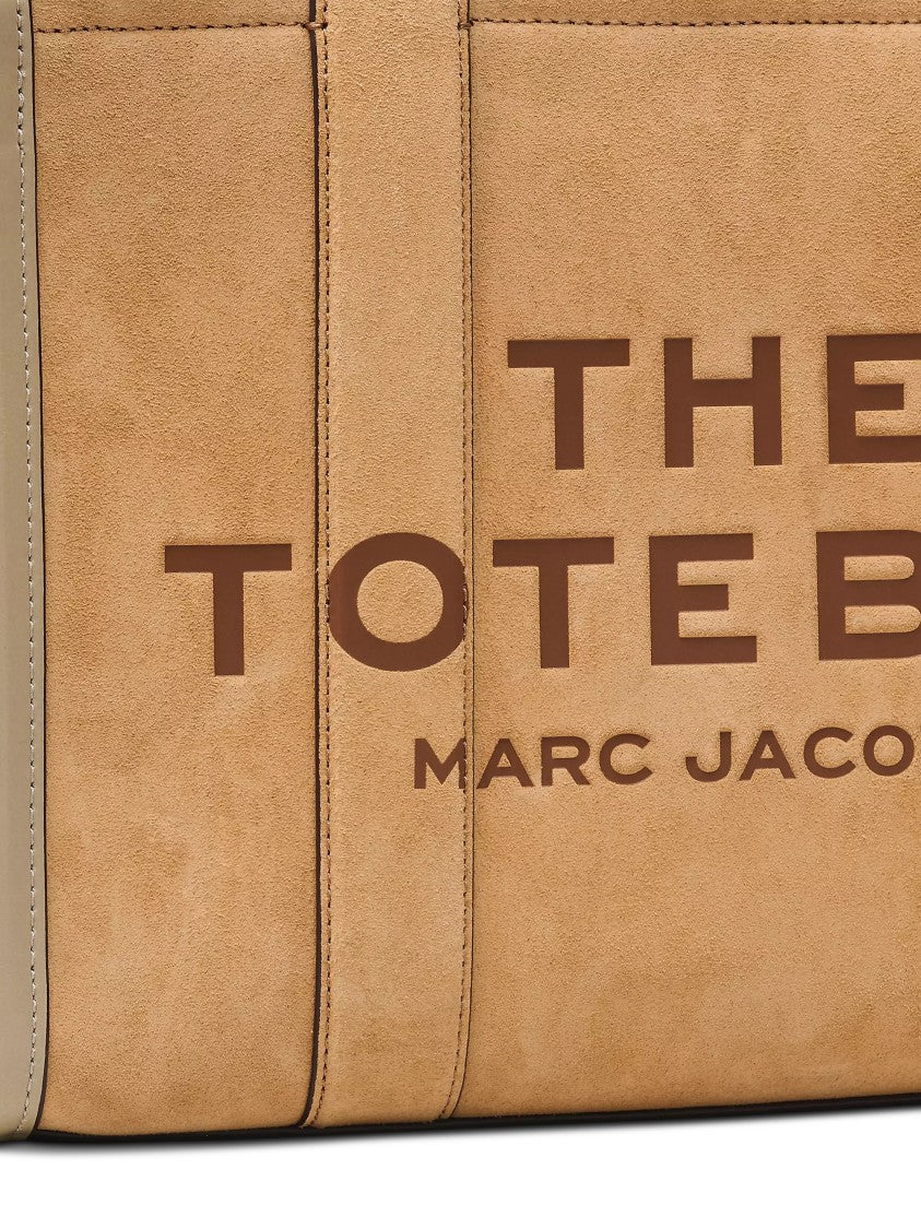 Marc Jacobs Medium Suede Cow Leather Tote With Structured Design