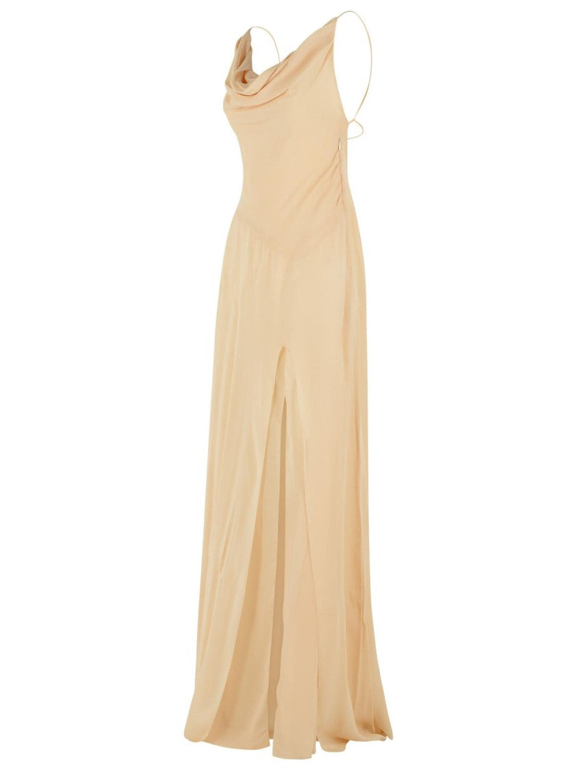 Blumarine Cream Viscose Dress